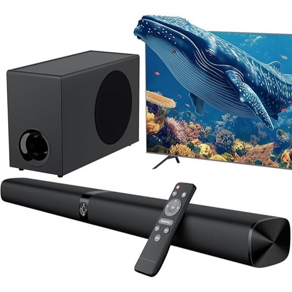 Bluetooth Sound Bar with Subwoofer and Equalizer