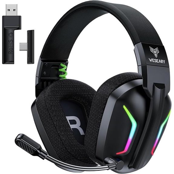 WESEARY Wireless Gaming Headset for Multiple Consoles