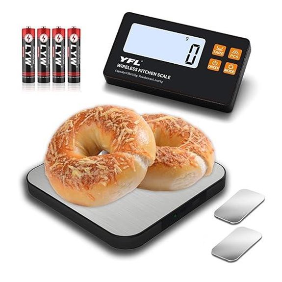 YFL Wireless Kitchen Scale with Remote Display