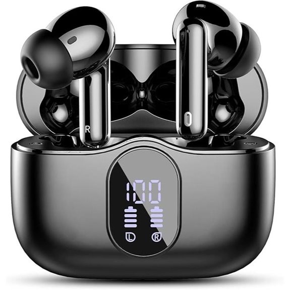 Wireless Bluetooth Earbuds with Noise Cancelling Microphone