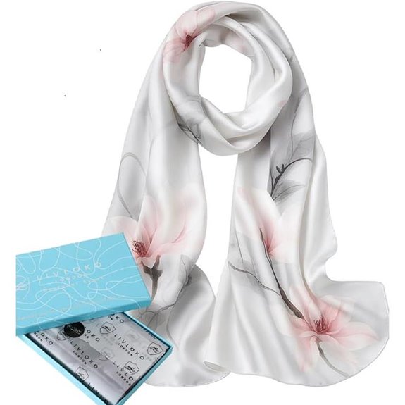 London Women's Satin Silky Scarf Wrap for Hair and Neck