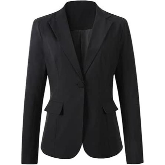 Beninos Womens Business Casual Blazer Office Work Solid Suit Jacket