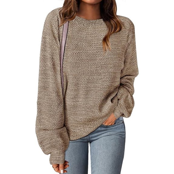 MEROKEETY Women's Fall Winter Oversized Knit Sweater