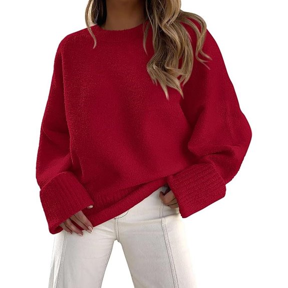 PRETTYGARDEN Women's Oversized Fuzzy Knit Sweater