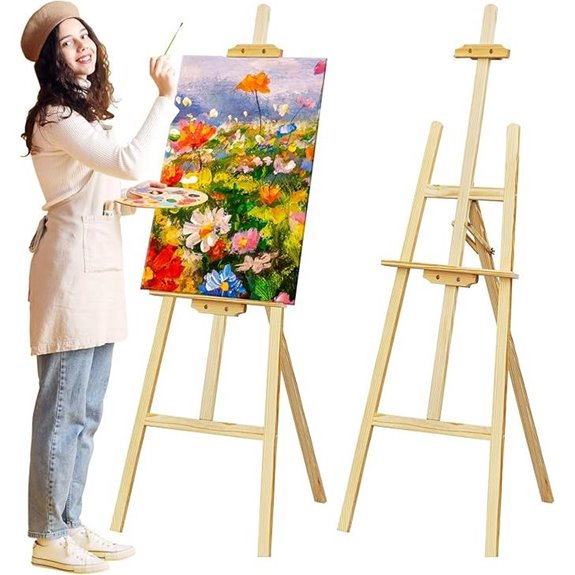 Nian Feng Wooden Adjustable Floor Art Easel