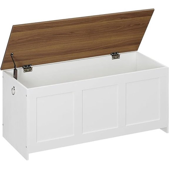 HOOBRO Wooden Storage Bench with Lift Top