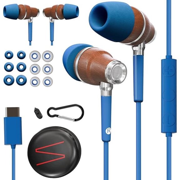 Symphonized Wooden Wired Earphones for iPhone & Android