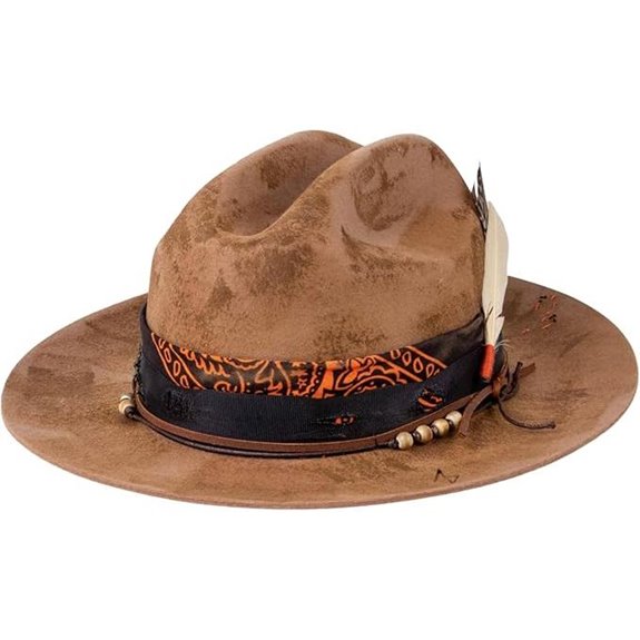 RUEDIGER Wool Fedora Hat with Lightning Logo
