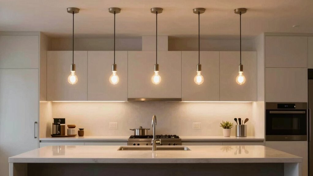 balanced cohesive pendant lighting