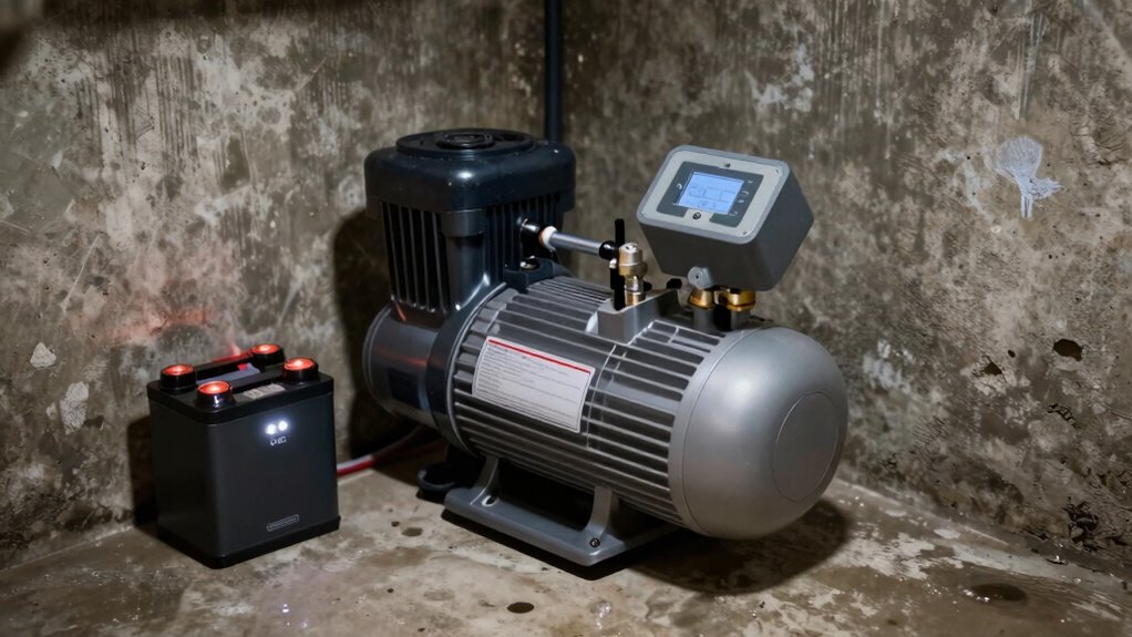 check sump pump backup