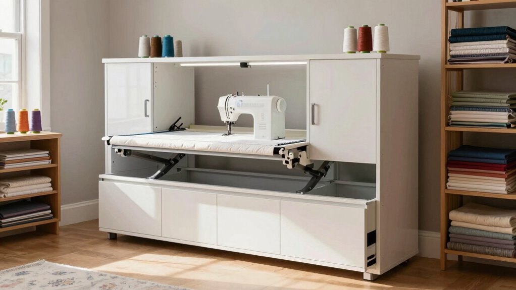 choosing quilting machine cabinet