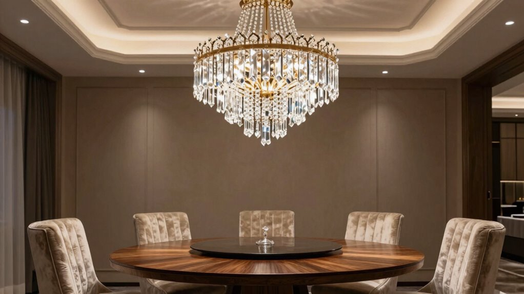 decor style and chandelier match