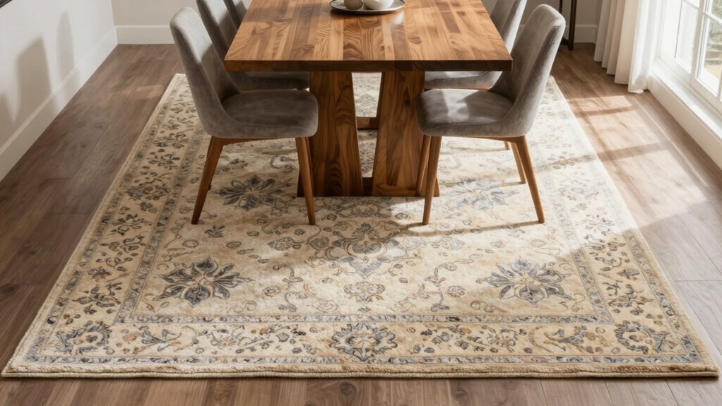 dining rug size tips