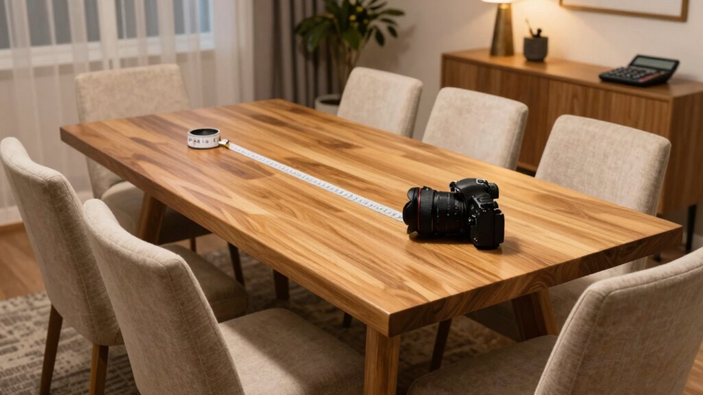 dining table size resources