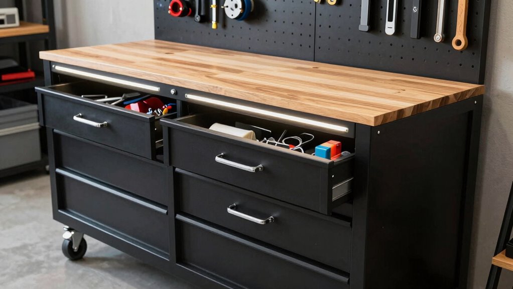 garage workbench storage needs
