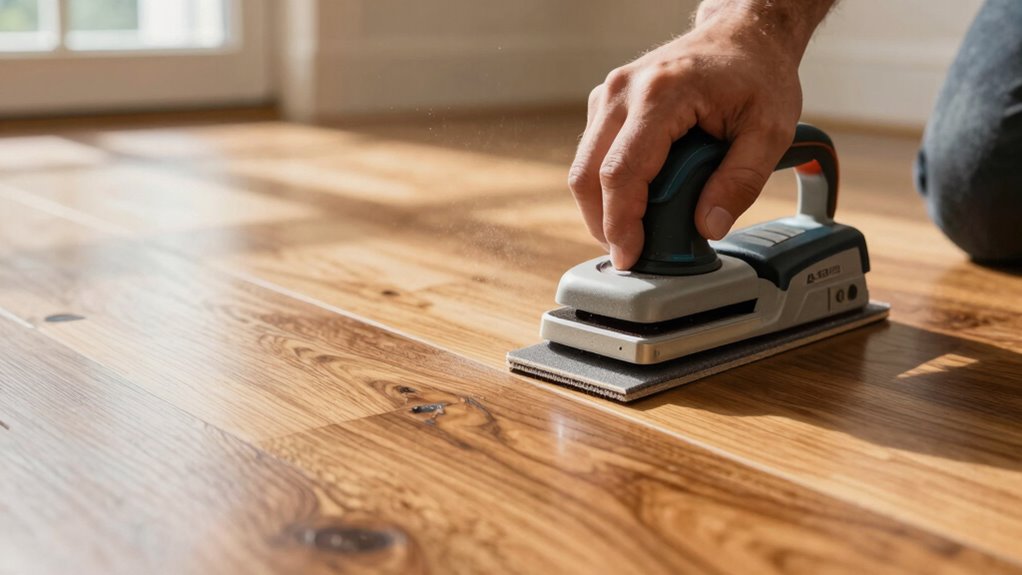 gradually sand for smooth finish