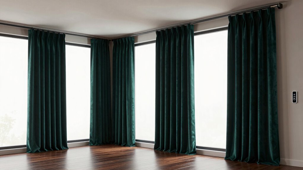 heavy drapes motorized selection