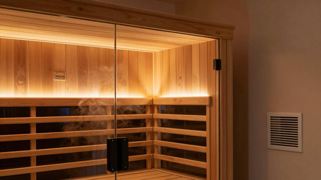 home infrared sauna ventilation
