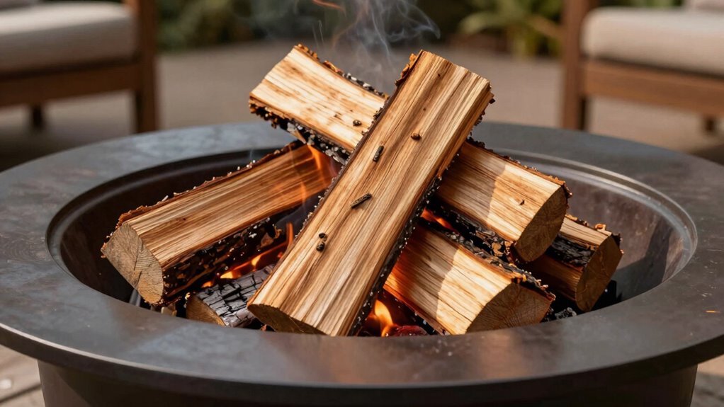 identify dry seasoned wood