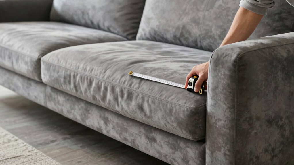 measure sofa seat height comfortably
