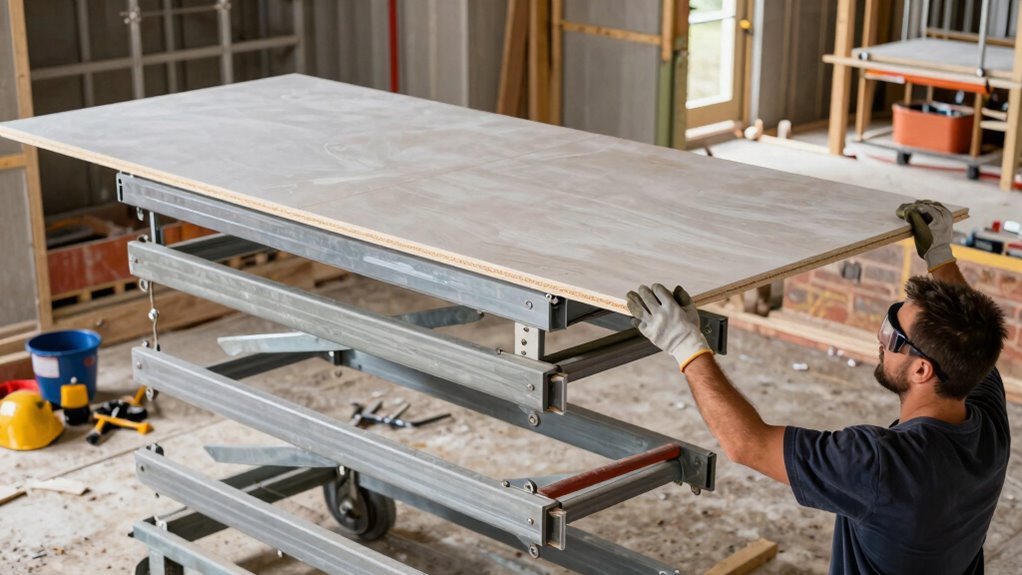 operate drywall lift safely