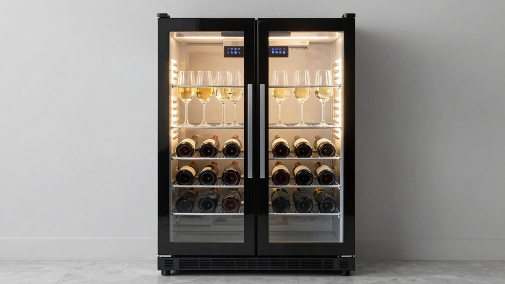 optimal dual zone wine storage