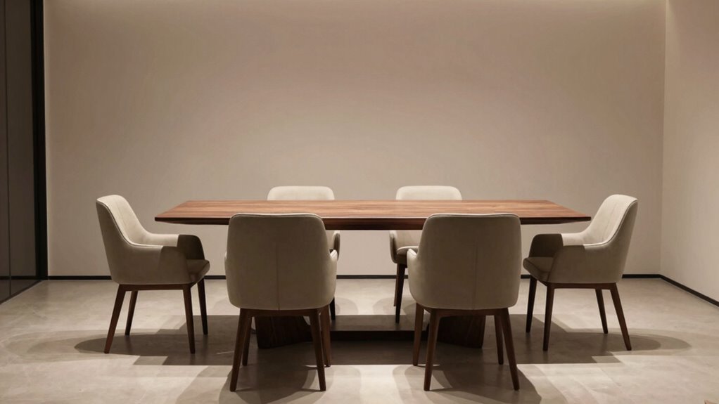 optimized spacious dining layout