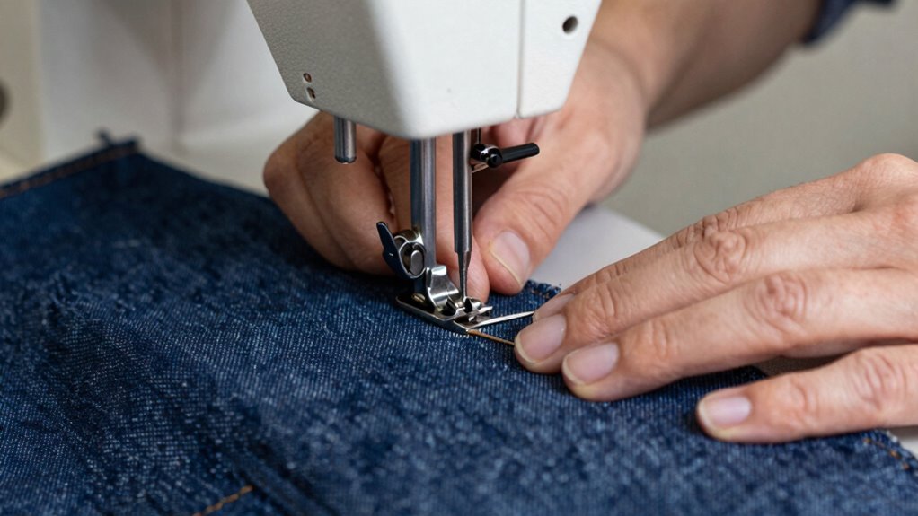 proper heavy fabric sewing