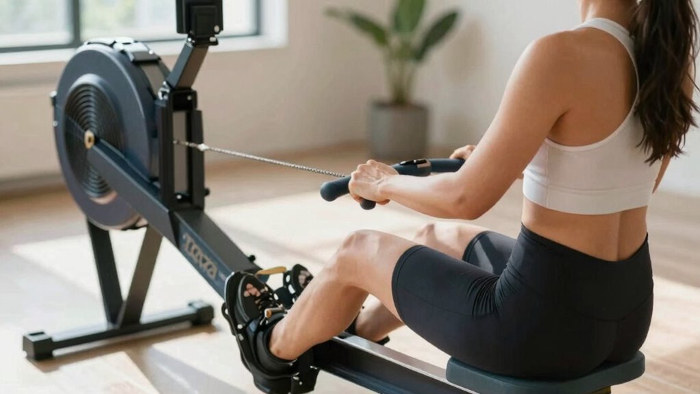 proper rowing machine setup