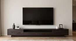 proper tv console sizing