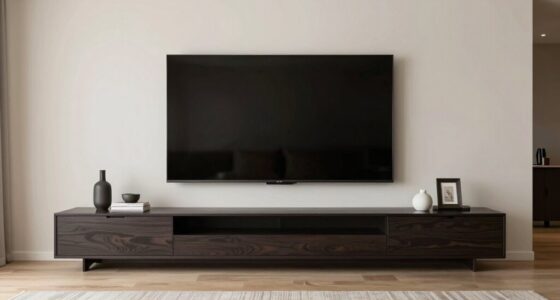 proper tv console sizing