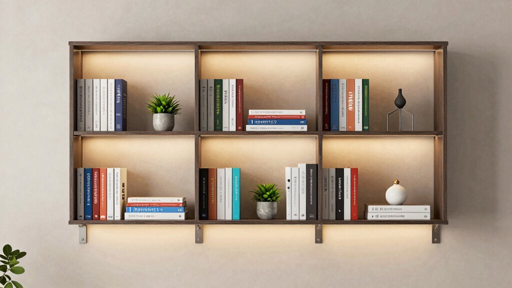 safe stylish bookshelf arrangement