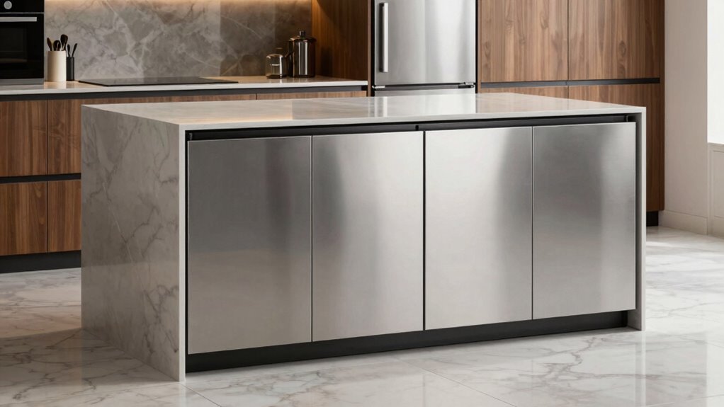 sleek efficient kitchen storage