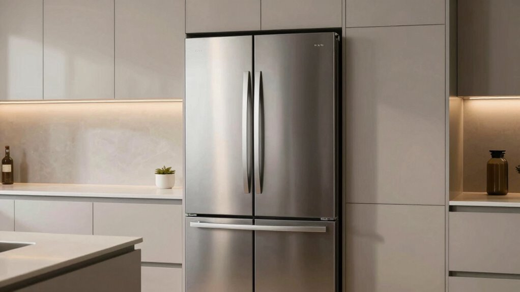 sleek integrated kitchen design