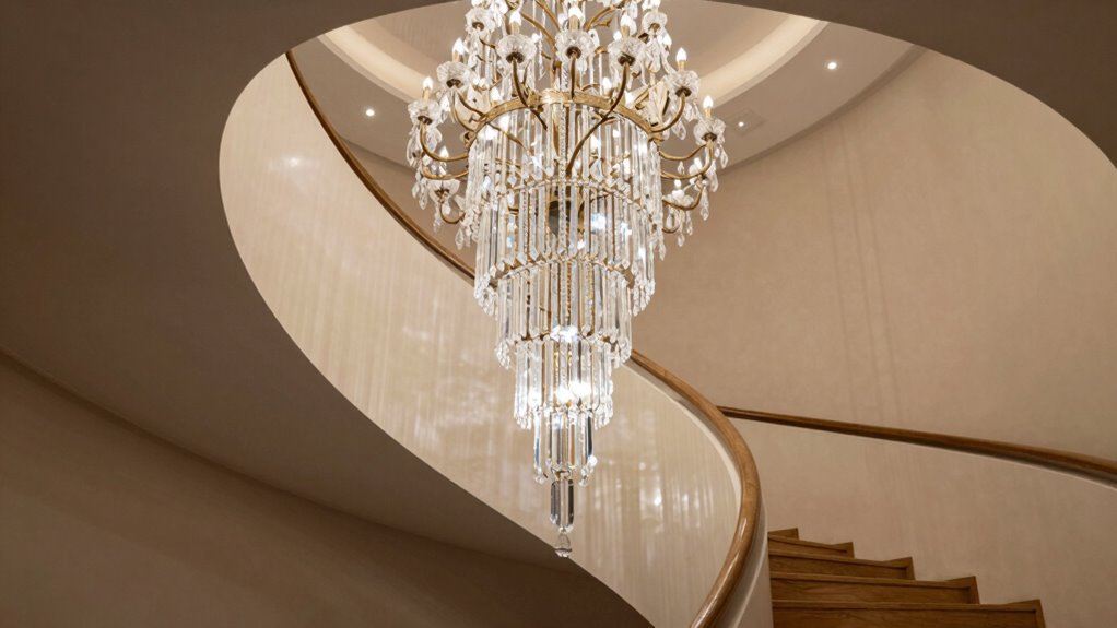 staircase chandelier considerations