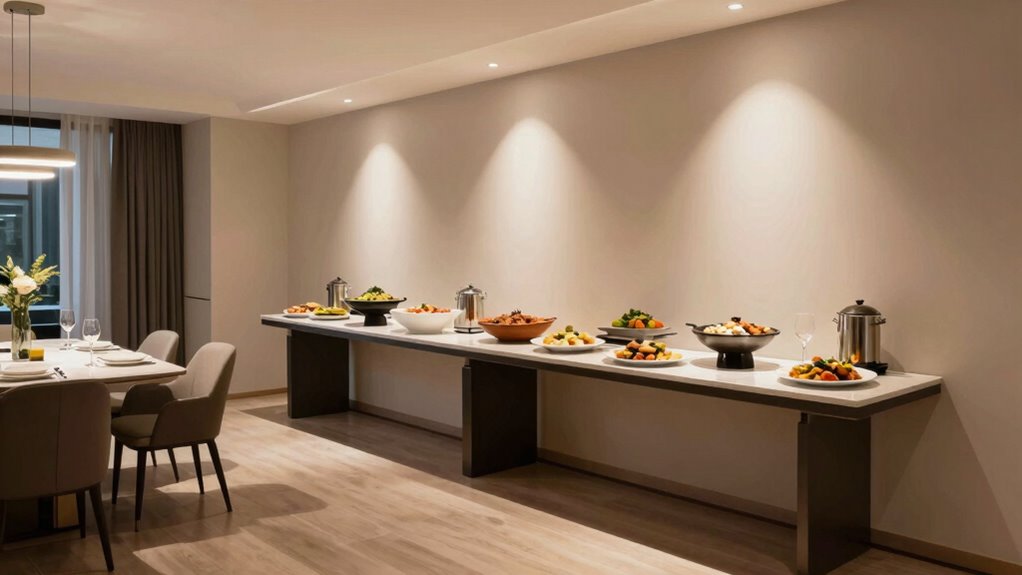 strategic buffet placement improves flow