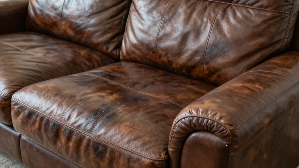 sunlight stains and wear