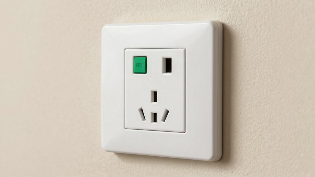 test button prevents shocks