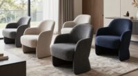 top back support accent chairs