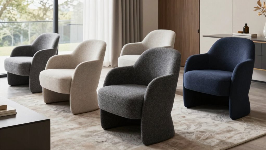 top back support accent chairs