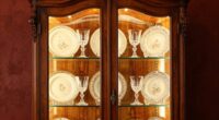 top china cabinets with lights