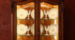 top china cabinets with lights