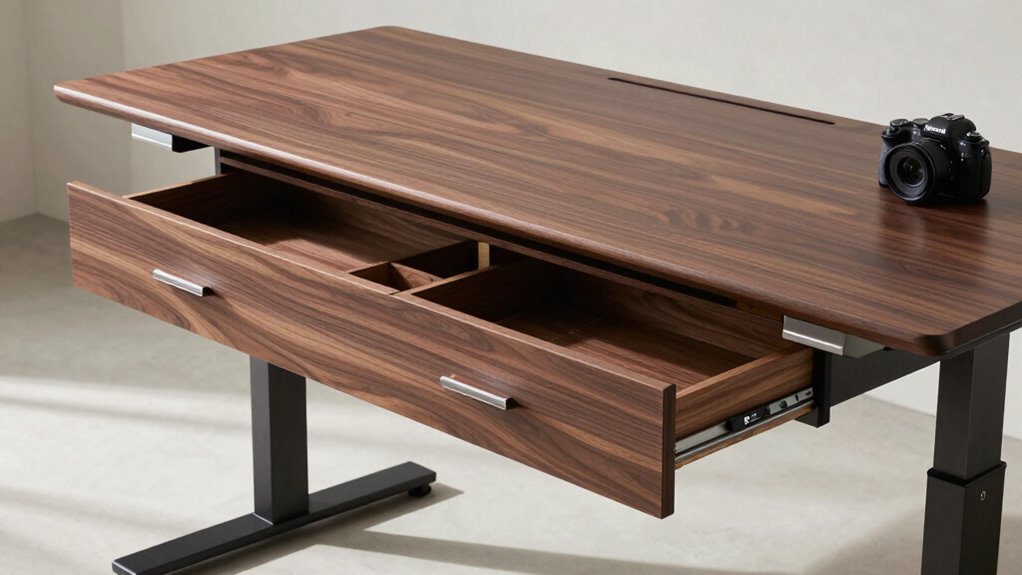 top electric desks with storage