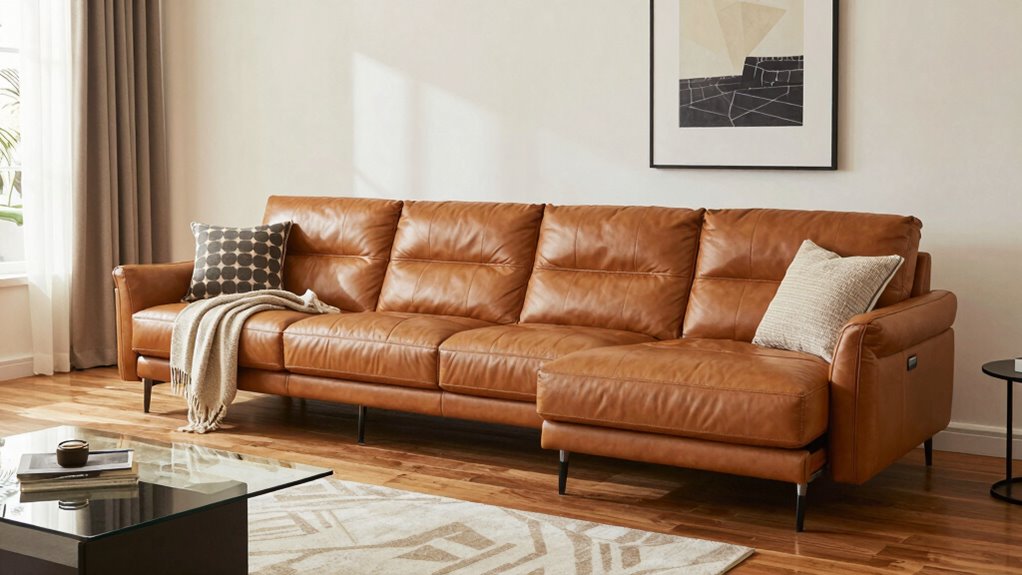 top family leather sofas