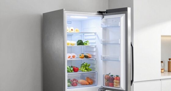 top frost free upright freezers
