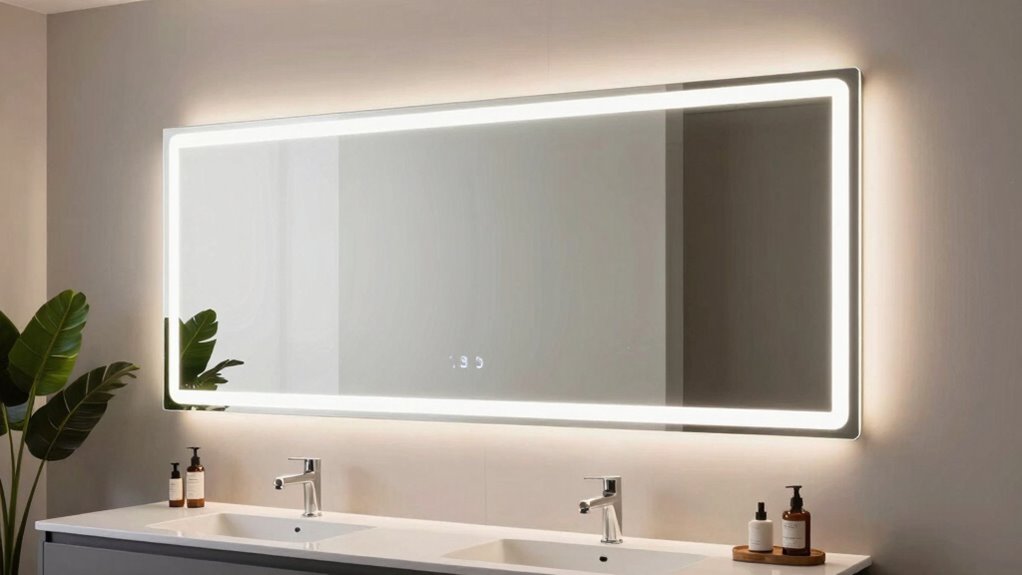 top large led bathroom mirrors