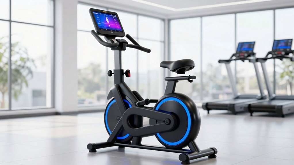 top screen enabled exercise bikes