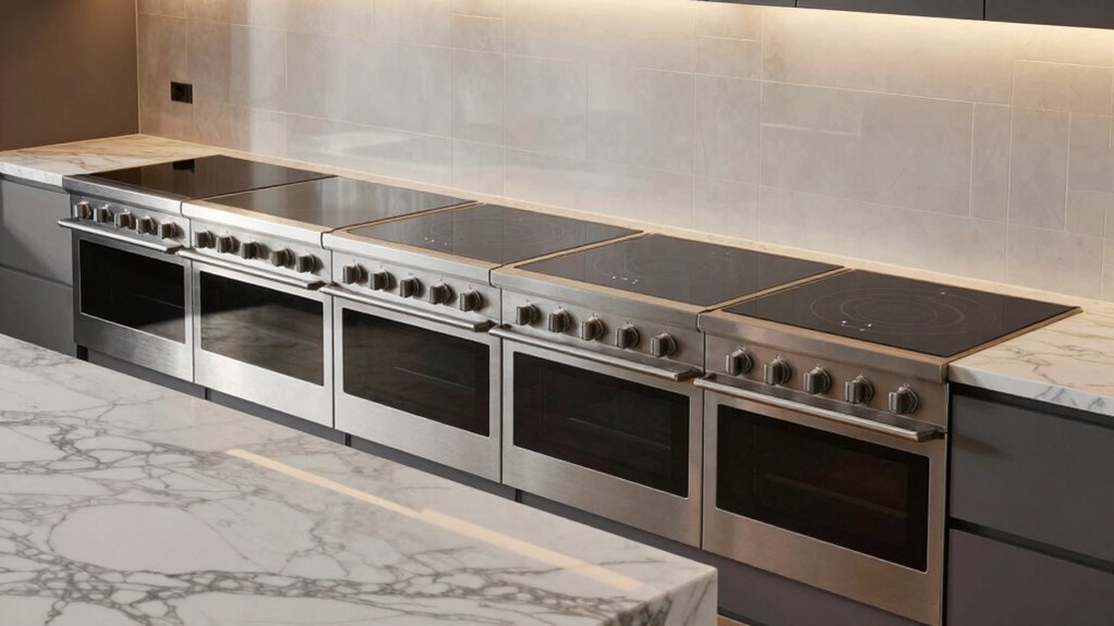 top slide in induction ranges