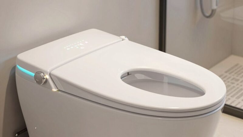 LOVMOR Smart Toilet Heated Bidet Seat Portable Auto OpenClose Bidet Dryer Warm Water In The Toilets Department At - View #8