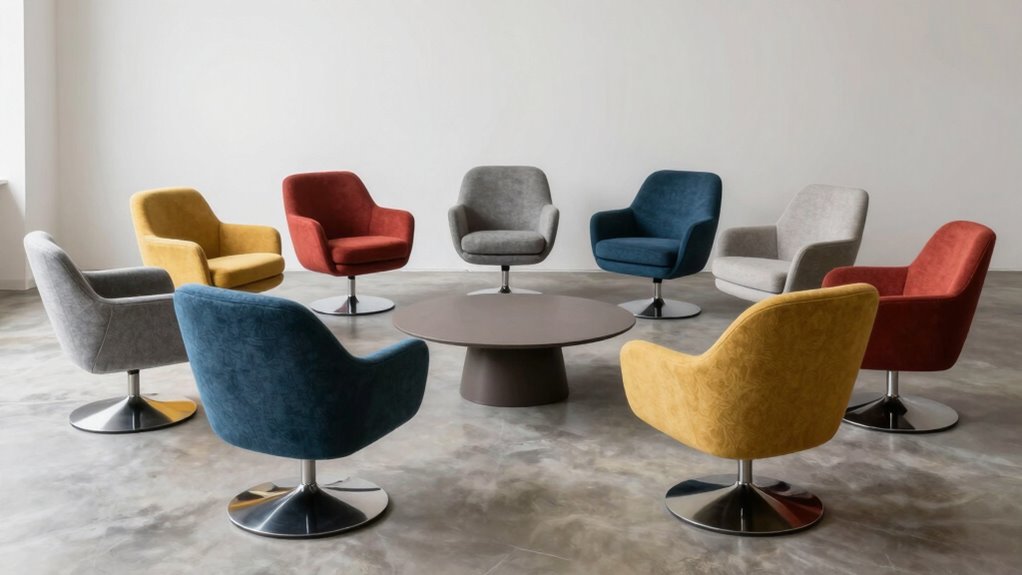 top swivel accent chairs